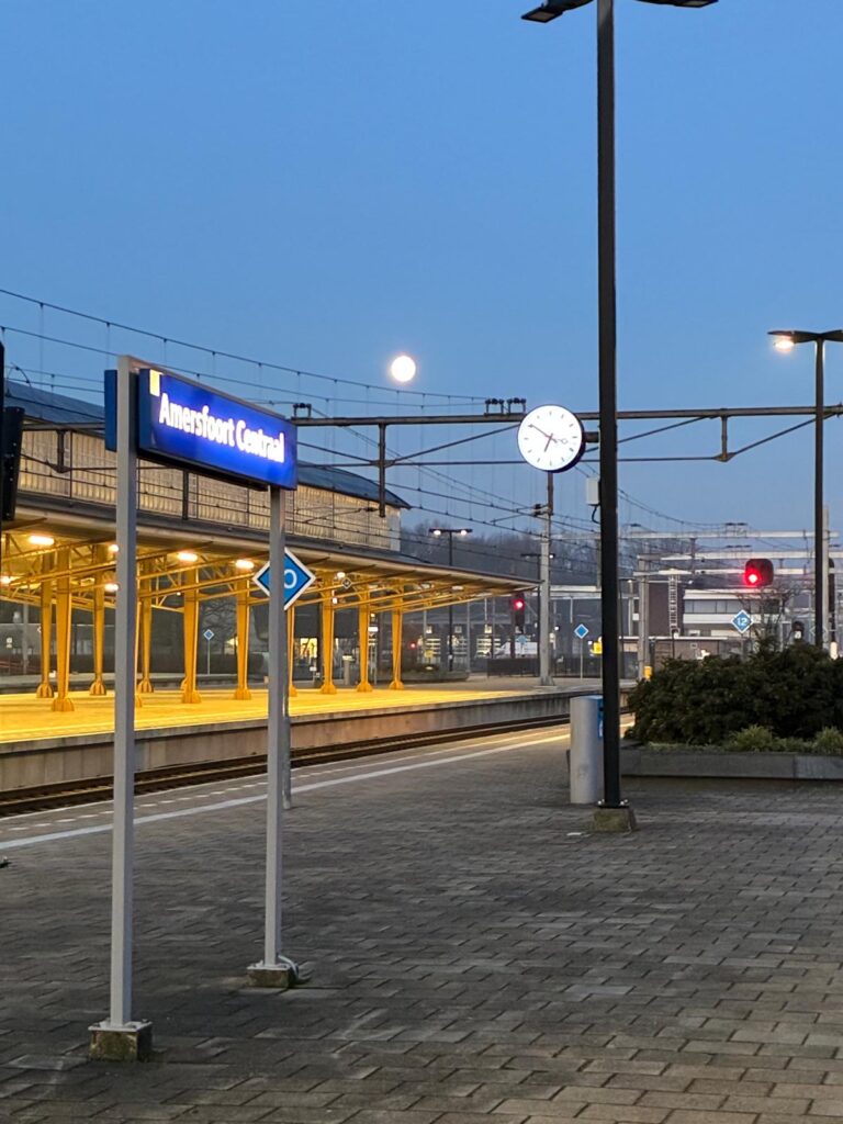 Bewegen op het treinstation
