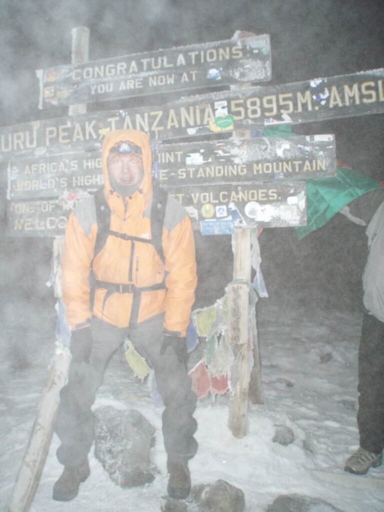 Kilimanjaro op de top